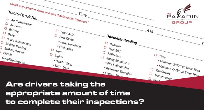 Pre and Post Trip Inspections