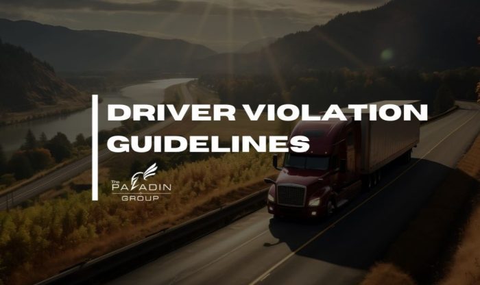 Driver Violation Guidelines
